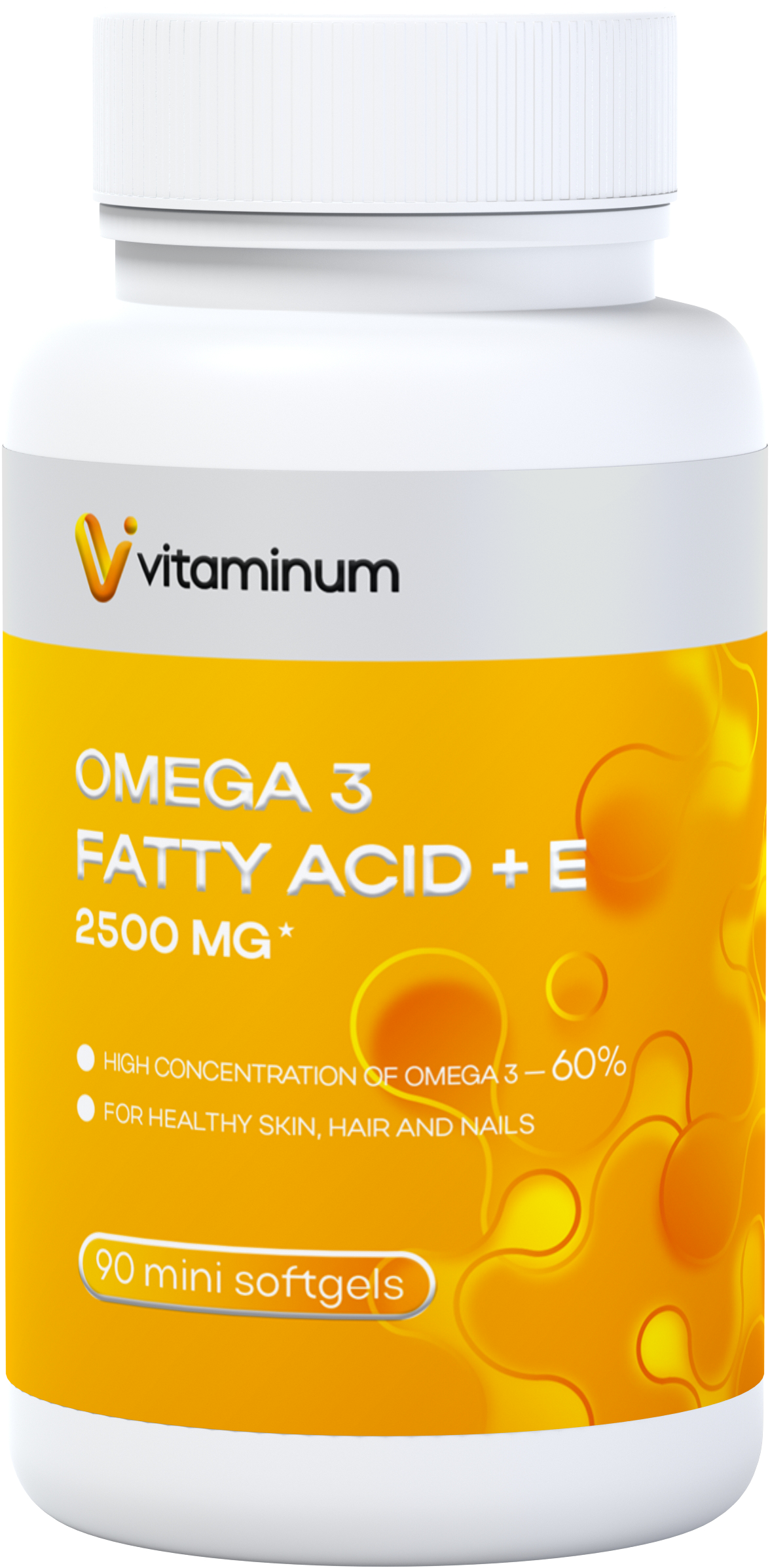  Vitaminum ОМЕГА 3 60% + витамин Е (2500 MG*) 90 капсул 700 мг   в Свободном